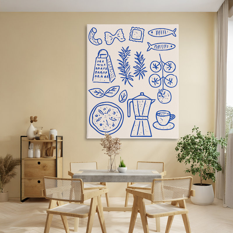«Pasta & Espresso Simplicity» par Camila Juncos, H 48 po x l 36 po