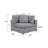 6-Piece Modular Sectional Set In Teddy Boucle Fabric-1026488617