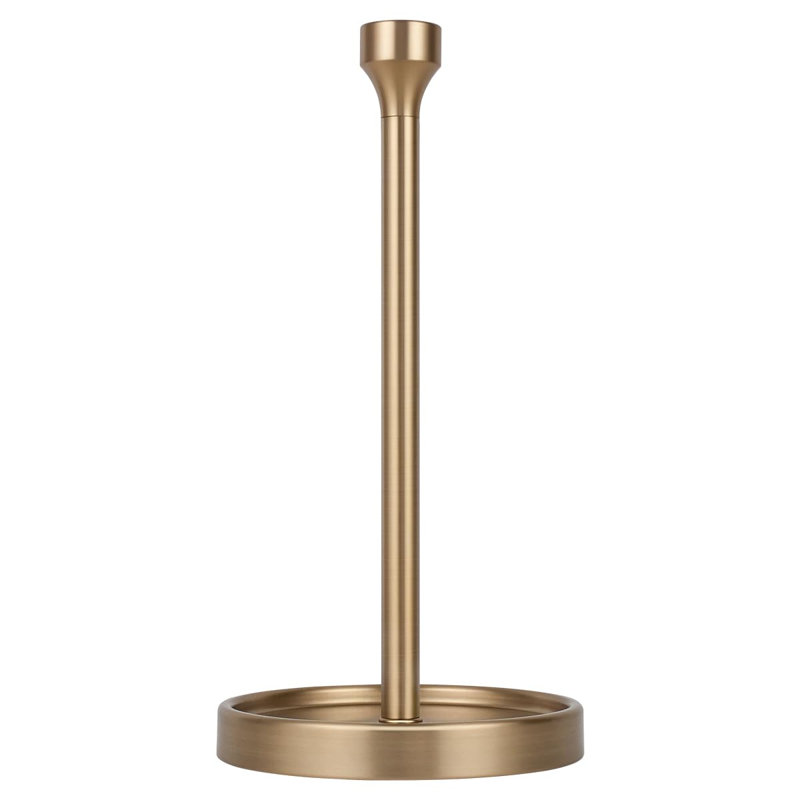 Porte-essuie-tout de comptoir - Design minimaliste moderne en forme de cloche - Or chaud
