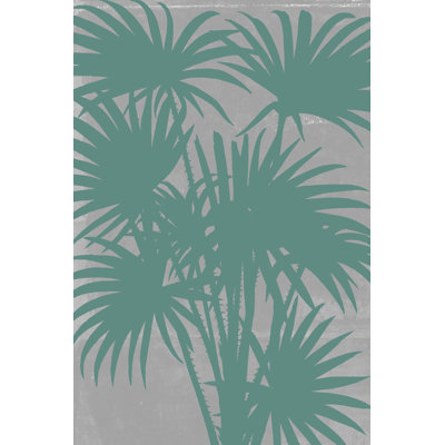 Chromatic Palms II by Jennifer Goldberger - Wrapped Canvas Painting