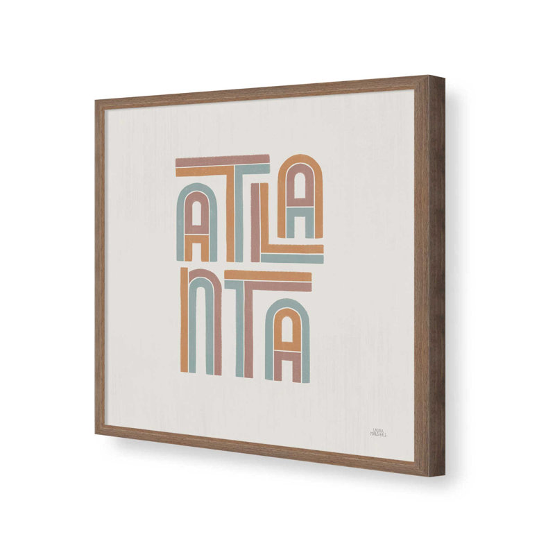 «Atlanta» par Laura Marshall, reproduction d'art, Brun, H 20 po x l 20 po