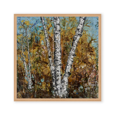 Art mural sur toile "Bouleau bruni" par Karen Biery