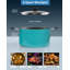 Marmite antiadhésive 6 pintes avec couvercle Cook N Home Professional, poignées rivetées, marmite pour les fêtes, marmite avec chauffage uniforme, batterie de cuisine à induction, va au four et au lave-vaisselle, turquoise-112601876