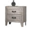 Table de chevet avec finition blanche délavée et élégante table de chevet 1Pc