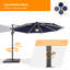 Parasol excentré en porte-à-faux 11 pi avec base Kandee-1451462727