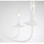 Lustre classique à 5 lumières de style bougie Abigeal en blanc bisque