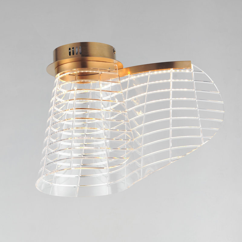 Cohlton-Flush Mount, Brushed Champagne