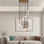 Lustre unique à 10 lumières avec accents en cristal Flitwick