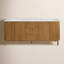 Kensington Double Bathroom Vanity Reeded Birch-1455646578