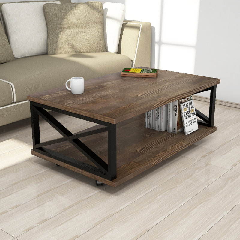 Table basse avec rangement Kenworthy Wheel