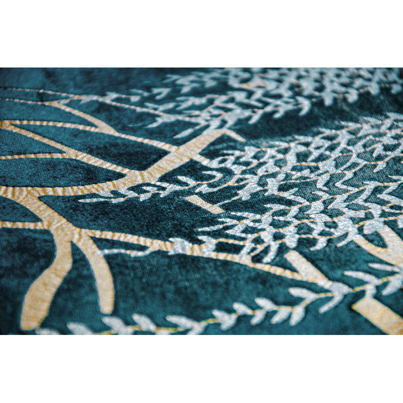 Metallic Square Velvet Pillow Cover & Insert, 18" x 18", Pacific