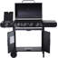 Outsunny 4+1 Burner Gas BBQ Grill with Wheels 125 L x 51 W x 100 H cm Black