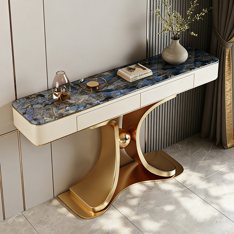 Console luxueuse de style italien, H 33,5 po x l 63 po x P 13,8 po