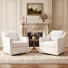 Upholstered Fabric Swivel Armchair