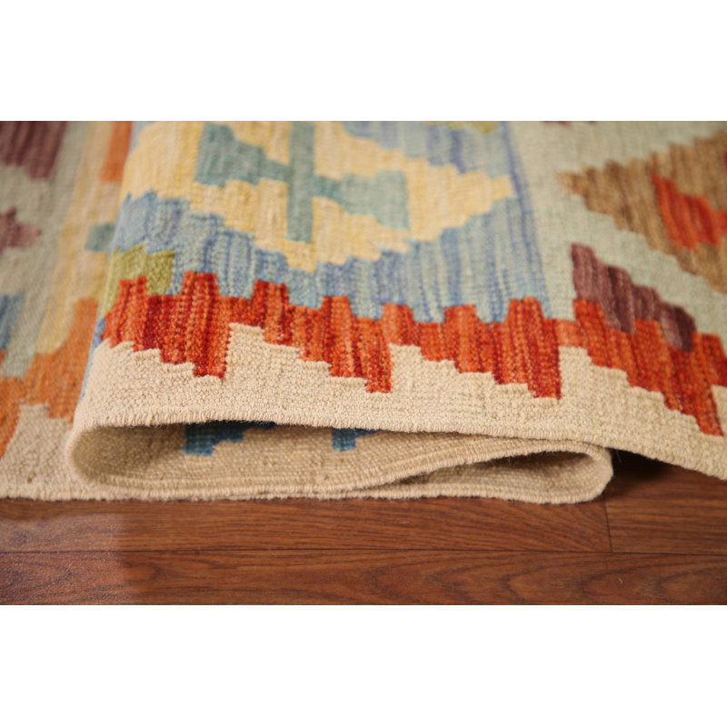 Tapis géométrique Kilim 7 x 9