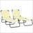 2 Piece Folding Chaise Lounge Pool Chairs