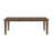 Contemporary Extendable Dining Table, Light Brown Wood Finish, Rectangular Farmhouse Style for 6