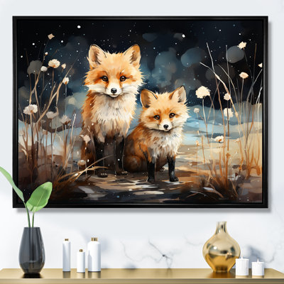 Springtime Cute Foxs Gaze I - Fox Animal Wall Art