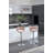 Set Of 2 Bar Stools,With Chrome Footrest And Base Swivel Height Adjustable Mechanical Lifting Velvet + Chrome  Leg Simple Bar Stool-1399519430