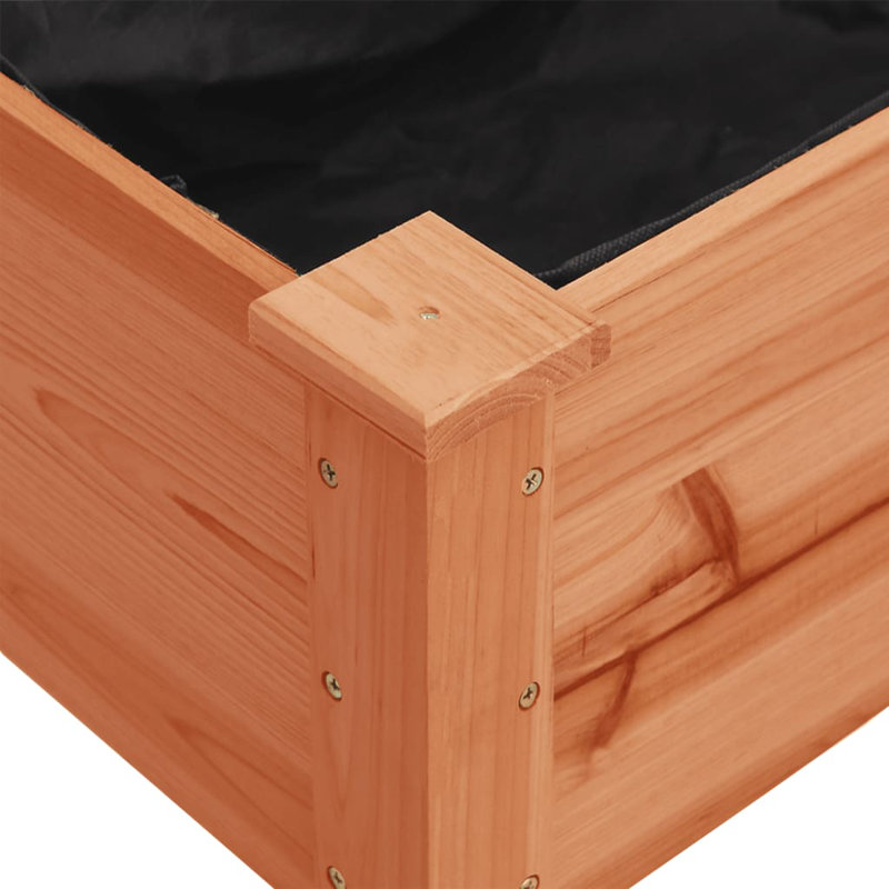 Otterson Wood Planter Box, 29.92" H x 63.39" W x 17.72" D, Brown