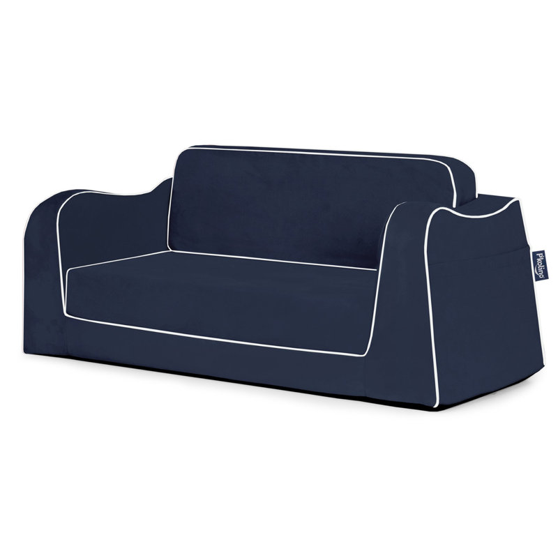 Zella Kids 6'' Sleeper and Ottoman, Navy 
