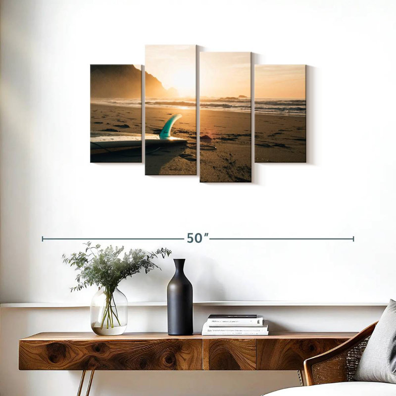 Gillard Surfboard Beach Sunrise, H 22 po x l 36 po