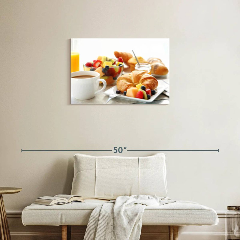 Assiette à déjeuner Yarlin Croissant, H 20 po x l 30 po
