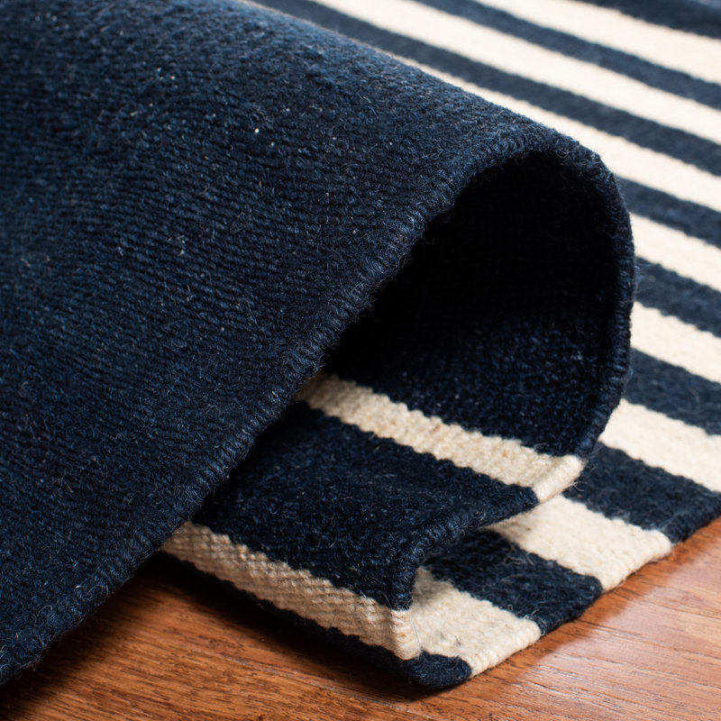 Ralph Lauren Bluff Point Stripe Wool Striped Rug, Rectangle 8' x 10'