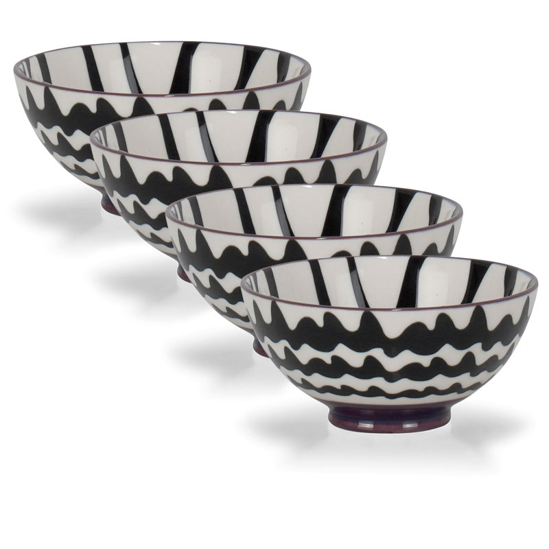 Chevron Bowl 4", Black