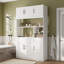 Armoire de rangement autoportante 78,7 po avec tablettes ouvertes