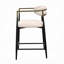 Tabourets de comptoir en lin Murice
