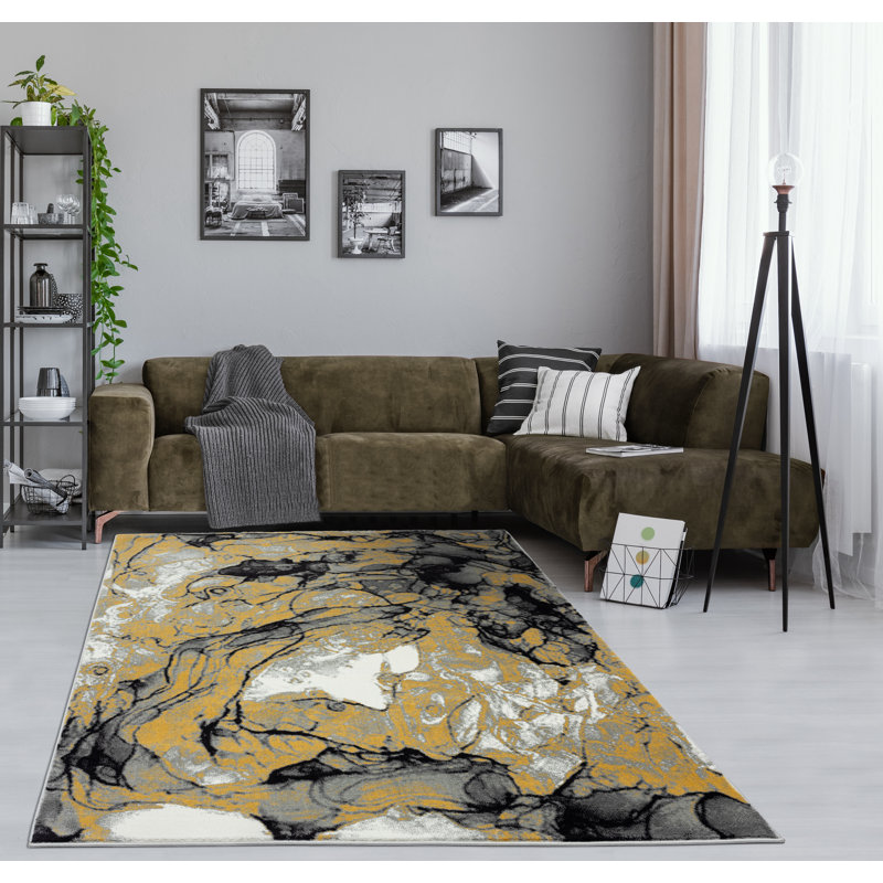 Devola Abstract Indoor Rug, Rectangle 7'9" x 10'9"