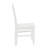 Acerra Solid Wood Ladder Back Side Chair in White