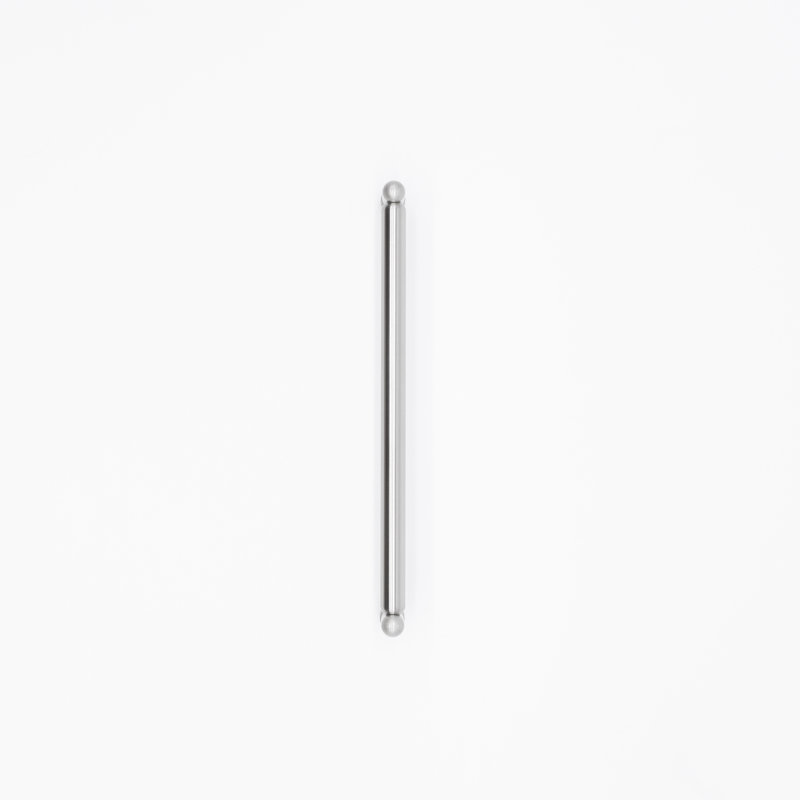 Knurled Bar / Handle Pull, 8", Satin Nickel