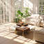 Christopher Knight Home, ensemble de 4 tables basses gigognes carrées en MDF, dimensions : 100 cm (L) x 100 cm (P) x 40 cm (H)