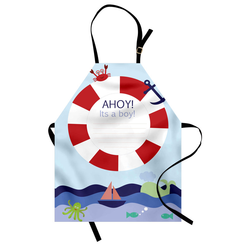 Multicolore tablier de fête East Urban Home Reveal, unisexe maritime, taille adulte