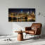 Ensemble de 1 tableau sur toile « Nuit en ville »-129349668-129349667