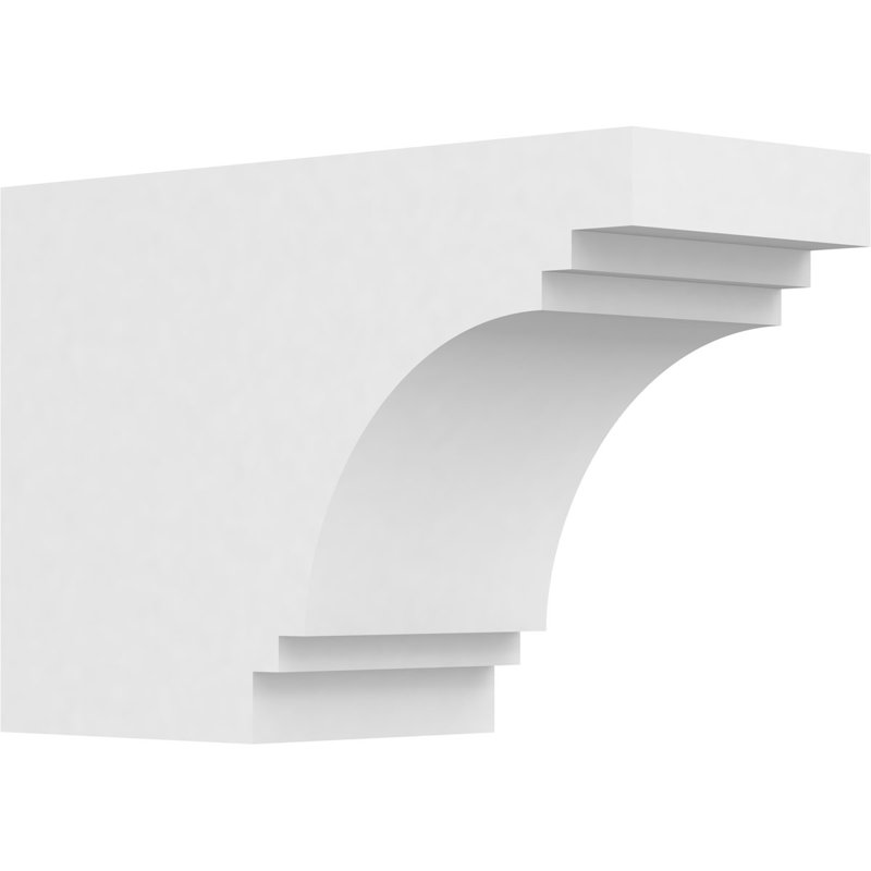 5"W x 8"H x 12"L Standard Pescadero Architectural Grade PVC Rafter Tail, 8"H x 5"W x 12"D