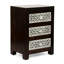 Table de chevet 3 tiroirs en bois
