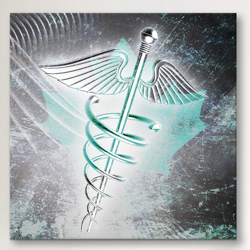 Impression sur toile, "canada health care", H 26 po x l 26 po x P 0,75 po