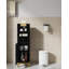 Armoire de rangement pour salle de bain, armoire de coin avec tiroirs et portes, porte-papier hygiénique étroit, organisateur de salle de bain avec tablette réglable, pour petits espaces, noir-1458044334-1458044320