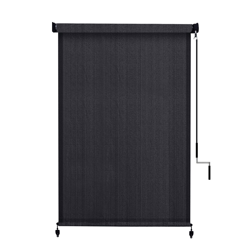 Rideau roulant filtrant la lumière, Noir graphite, L 60 po x L 72 po