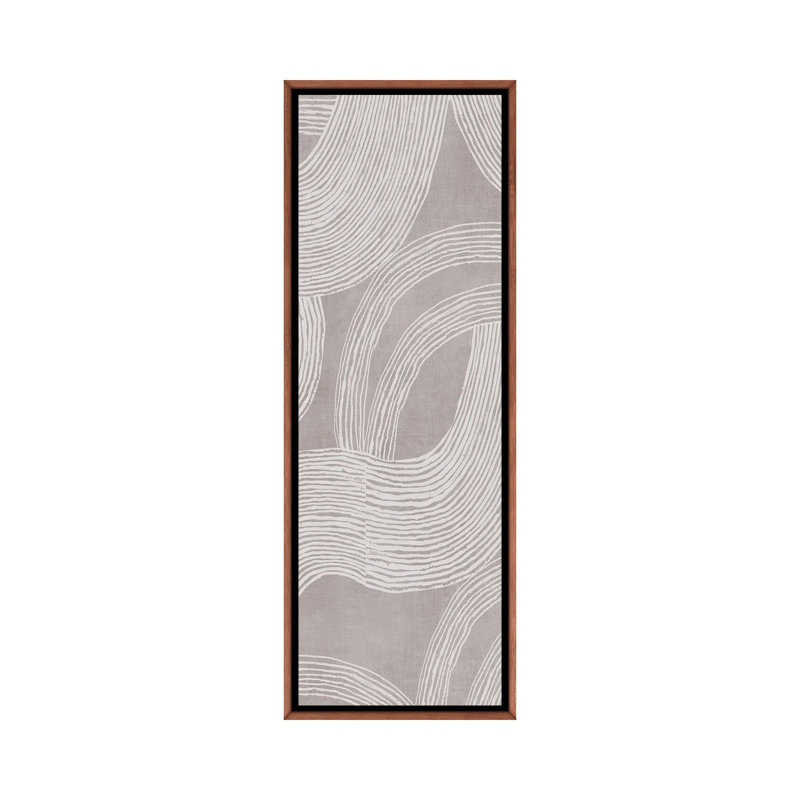 Conigured I - reproduction d'art murale - toile encadrée, 72 po x 24 po, Toile avec cadre, Brun
