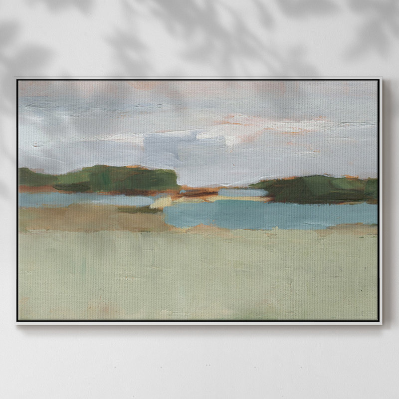High Noon Vista Study I, reproduction d'art sur toile, Blanc, H 27 po x l 41 po x P 2 po