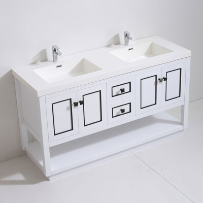 Ensemble de meuble-lavabo double 61 po Thome