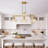 Gold Finish Chandelier