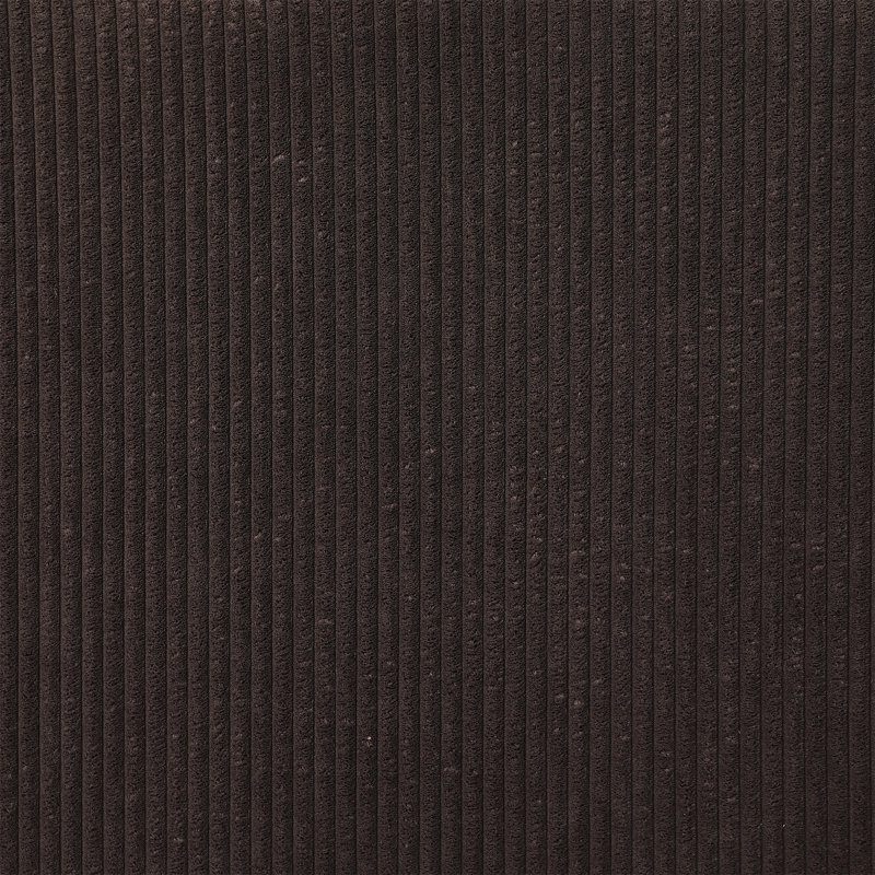Naomi 3 - Piece Upholste Sectional, Dark Brown Corduroy