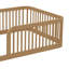 Base de lit double Montessori, avec barrière de sécurité-398485757