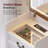 3-in-1 Compact Vanity Desk With Flip-top 3-color Led Mirror And Charging Station-480652833