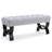 Beene Upholstered Tufted Bench with Birch Wood Legs-81348163